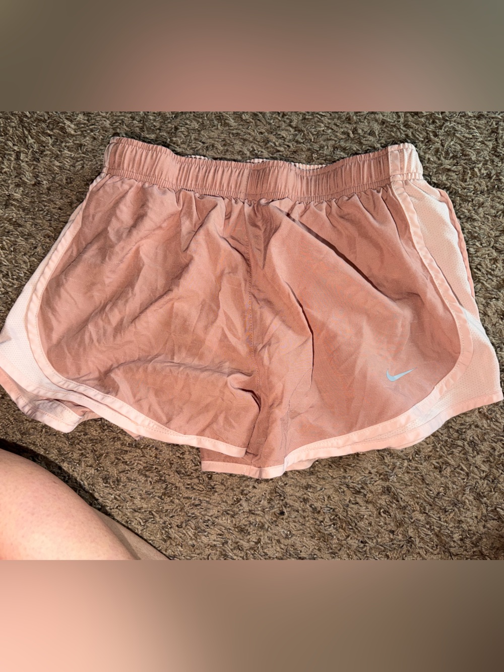 Nike Women's Dusty Pink Athletic Running Shorts